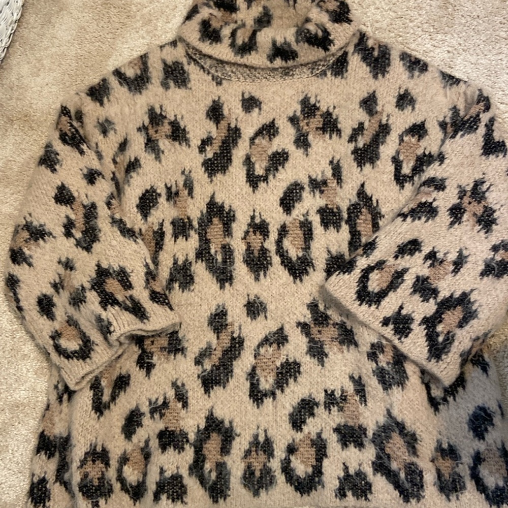 Kate Spade Leopard print Alpaca sweater